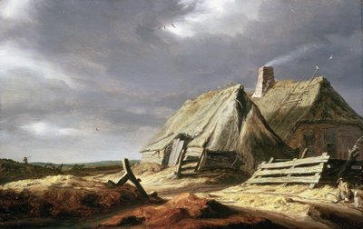Edifici Agricoli in un Paesaggio, c.1625-28 da Salomon van Ruisdael or Ruysdael